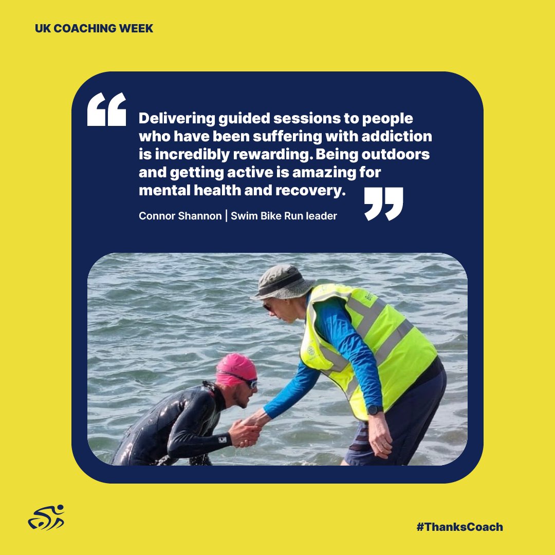 Celebrating British coaches from across the country for UK Coaching Week 👏

Visit our website to read Connors full story on becoming a Swim, Bike, Run leader 🔗 brnw.ch/21wJhSd

#ThanksCoach
