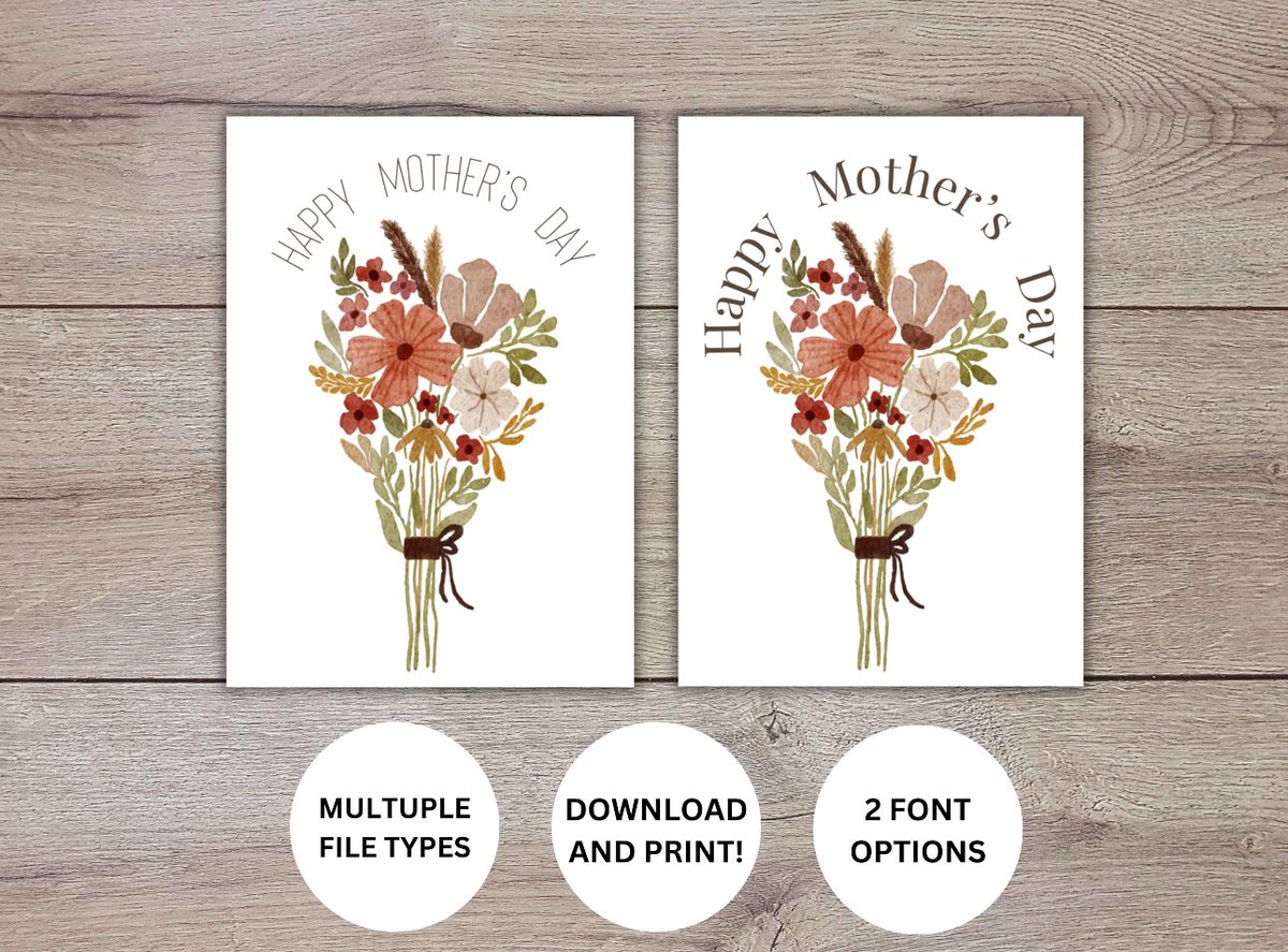 Spring floral Mother’s Day Card 💐 Shop now: pinkpixeldesignco.etsy.com/listing/170886… #smallbusines #mothersday #mothersdaycard #printablemothersdaycard #smallbusinessowner #smallbusinesssupport #etsy #etsyshop #etsyseller #etsyfinds