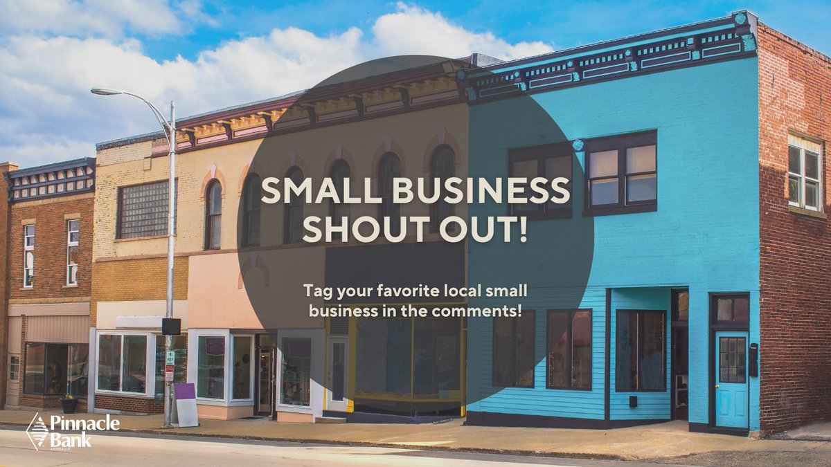 Celebrate National Small Business Week with us! 🎈 𝐓𝐚𝐠 𝐲𝐨𝐮𝐫 𝐭𝐨𝐩 𝐥𝐨𝐜𝐚𝐥 𝐬𝐦𝐚𝐥𝐥 𝐛𝐮𝐬𝐢𝐧𝐞𝐬𝐬 𝐚𝐧𝐝 𝐥𝐞𝐭'𝐬 𝐠𝐢𝐯𝐞 𝐭𝐡𝐞𝐦 𝐚 𝐬𝐡𝐨𝐮𝐭𝐨𝐮𝐭.  #LocalLove #SmallBusinessWeek #PinnacleBankWyoming