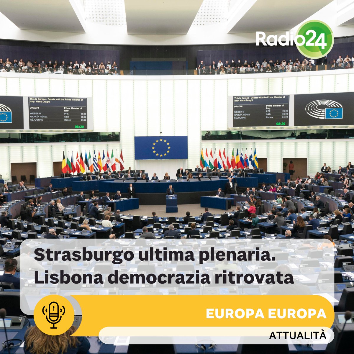 🏛️ Ultime battute della IX legislatura del Parlamento europeo: accordo sugli imballaggi, qualità dell'aria e diritti dei fattorini
🌍 Lisbona tra storia, democrazia ritrovata e attualità
tinyurl.com/4r4xpsn4
#ParlamentoEuropeo #Elezioni #Ambiente #Diritti #Lisbona #Democrazia