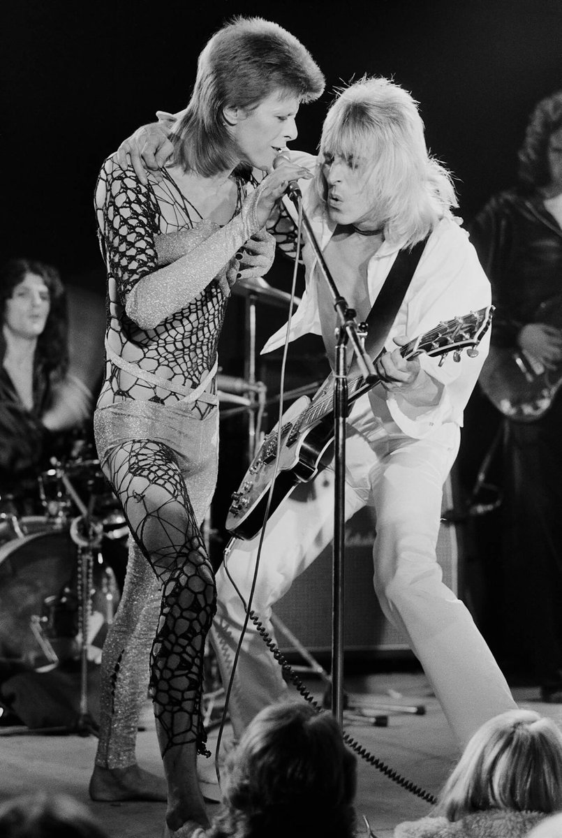 A Dynamic Duo 🙏 #BowieForever #MickRonson