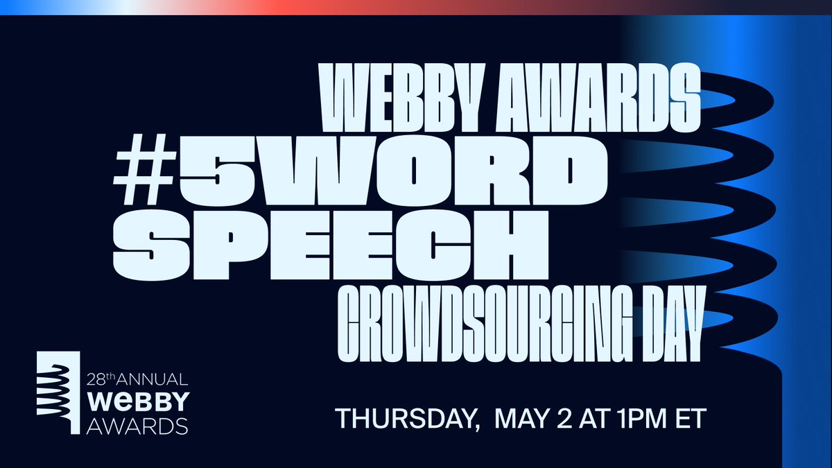 Webby 5WordSpeech Crowdsourcing Day 101 dlvr.it/T69h6T