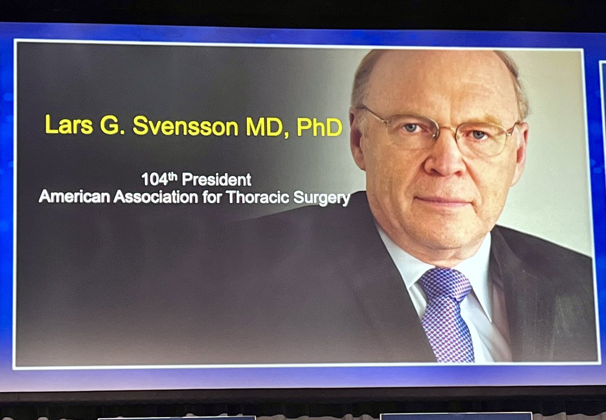 “Great leaders are driven by mission & high moral values.” @LarsSvenssonMD gives his presidential address @ #AATS2024. He says leaders must have the courage to create a vision based on challenges, opportunities & you must have integrity & motivate your team to a higher purpose.