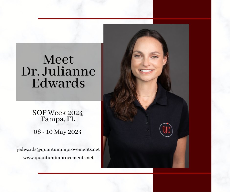 Don't miss Dr. Julianne Edwards at #SOFWeek next week! With her extensive background in human performance enhancement, especially with Special Operations Forces, Dr. Edwards is primed to bring some serious insights to the table. Don't miss this chance to connect! 🤝💥
