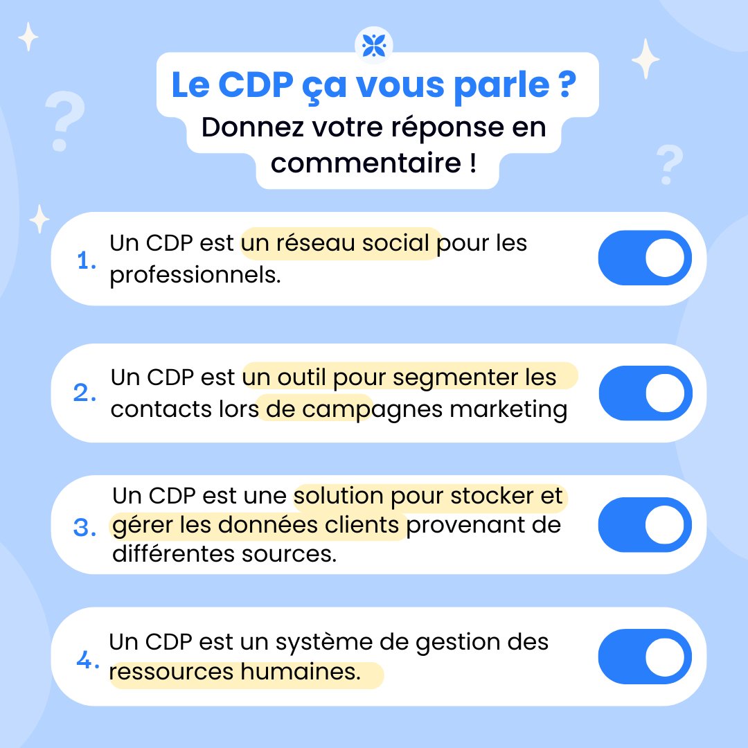 🤔 𝗟𝗲 𝗖𝗗𝗣, 𝗰̧𝗮 𝘃𝗼𝘂𝘀 𝗽𝗮𝗿𝗹𝗲 ? 🤔

Participez à notre sondage en commentant avec le numéro correspondant à votre réponse !

Quelle est votre réponse ? Faites-nous savoir dans les commentaires ! 📊