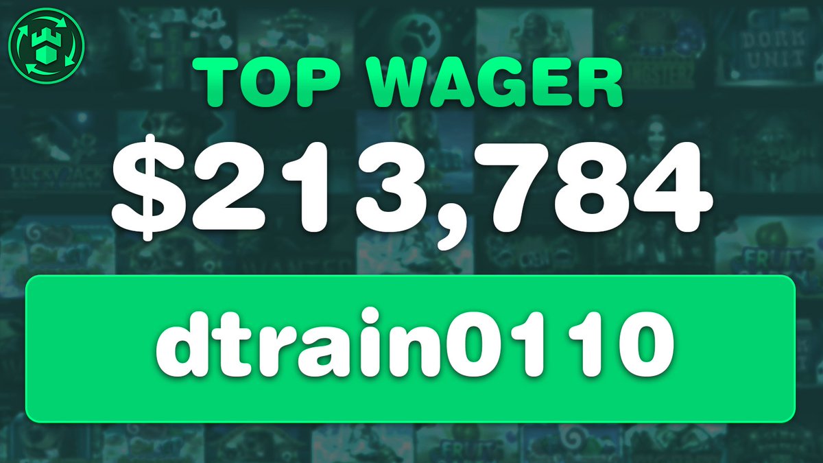 Well done to this weeks top wager! - dtrain0110 They have won themself a $500 bonus buy on a slot of their choice and get to keep 50% of it! Join my discord or i will not be able to send you your winnings! discord.gg/qqS7qP6AuD Sign Up Here - gamdom.com/r/mercy