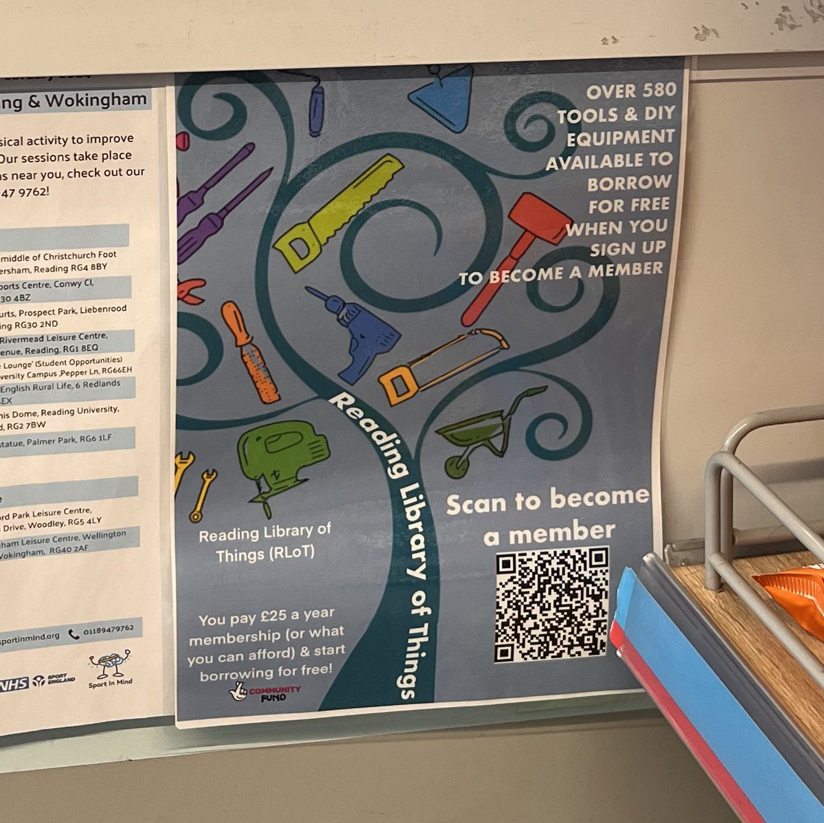 Look what I spotted in our local Co-op store… It has the ‘become a member qr code’ on there to make it easier for you too! 

#borrowdontbuy #readinglibraryofthings #rdguk #sustainableliving