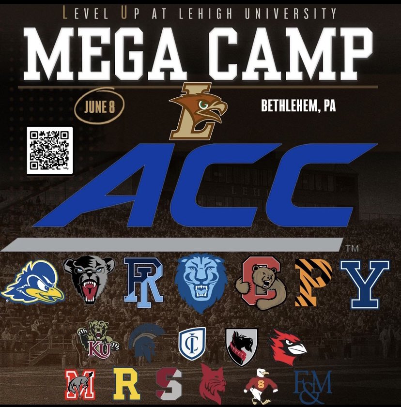 P4✅ FBS✅ FCS✅ D2 ✅ D3✅ All will be on THE MOUNTAIN this summer! What an opportunity to Level Up! Get better and get evaluated on June 8th! @LehighFootball ✍️ lehighsports.com/sports/2013/6/…