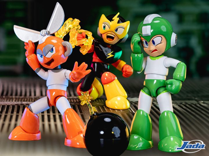 Mega Man Hyper Bomb Mega Man, Cut Man & Elec Man 1/12 Scale Action Figures are available for pre-order!

bit.ly/3y1cGR6

#jadatoys #Megaman #bigbadtoystore #BBTS