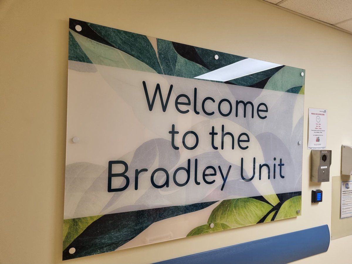 Loving the Bradley Units new sign at Woking Community Hospital