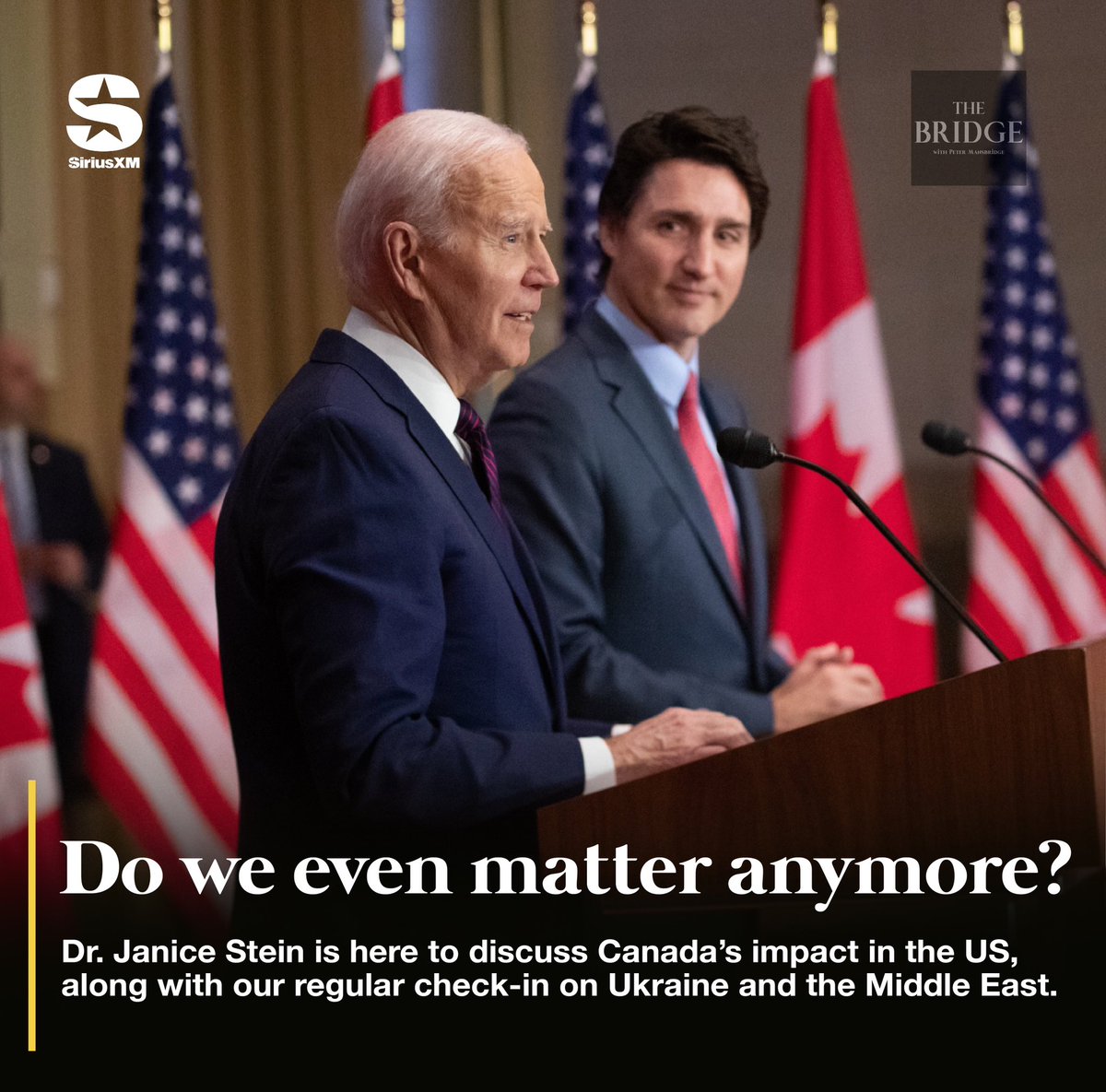 A provocative weekend column co-written by @SteinJanice looks at Canada's impact in the United States and asks, do we even matter anymore? Today, Janice is here discuss what Canada needs to do become relevant again. 📍 theglobeandmail.com/opinion/articl…