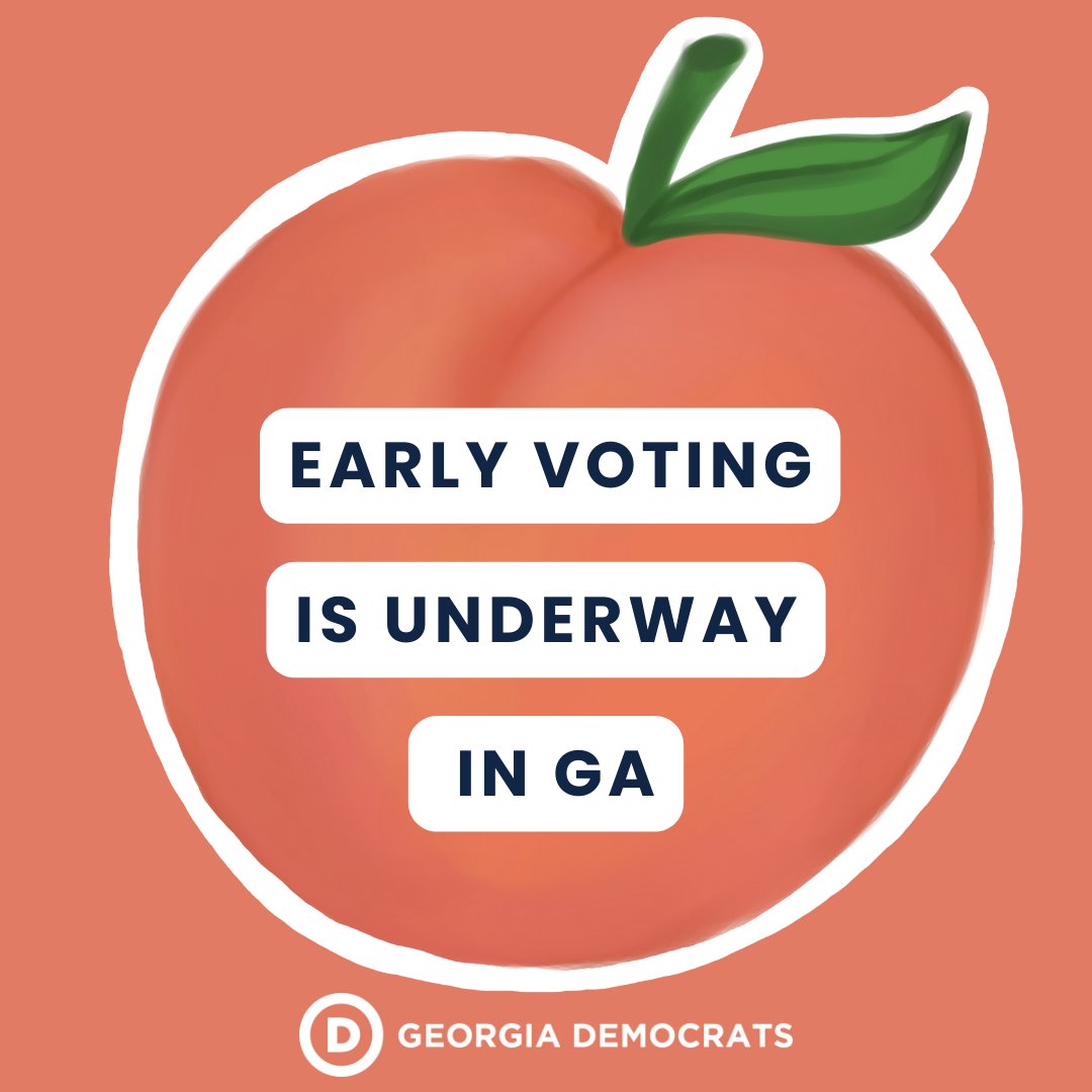 Early voting is underway for GA’s congressional and local primaries. Find your county’s early voting locations at mvp.sos.ga.gov, by contacting your county registrar’s office, or by calling the Voter Protection Hotline at 888-730-5816 📲
