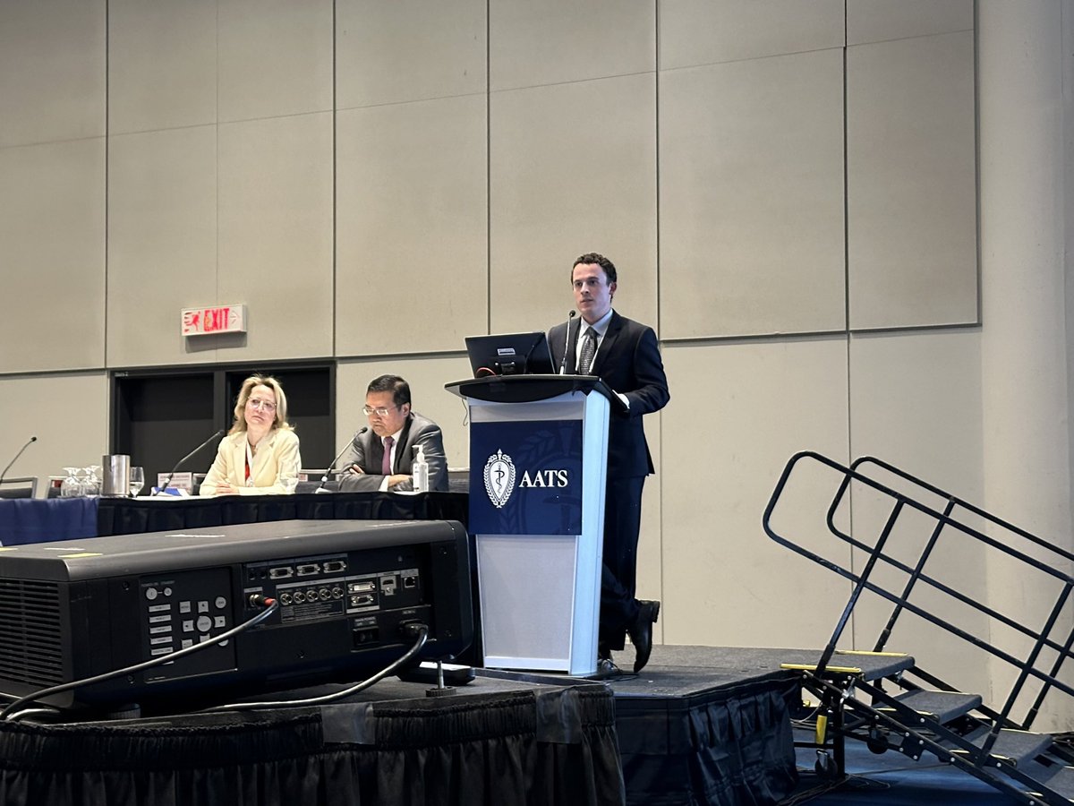 It was an honor to attend #AATS2024 and to be able to present our research predicting operative mortality in patients receiving thoracoabdominal aortic aneurysm repairs. Thank you to @JCoselli_MD, @scottlemaire @MarcMoonMD, and @green_mph for the opportunity!
