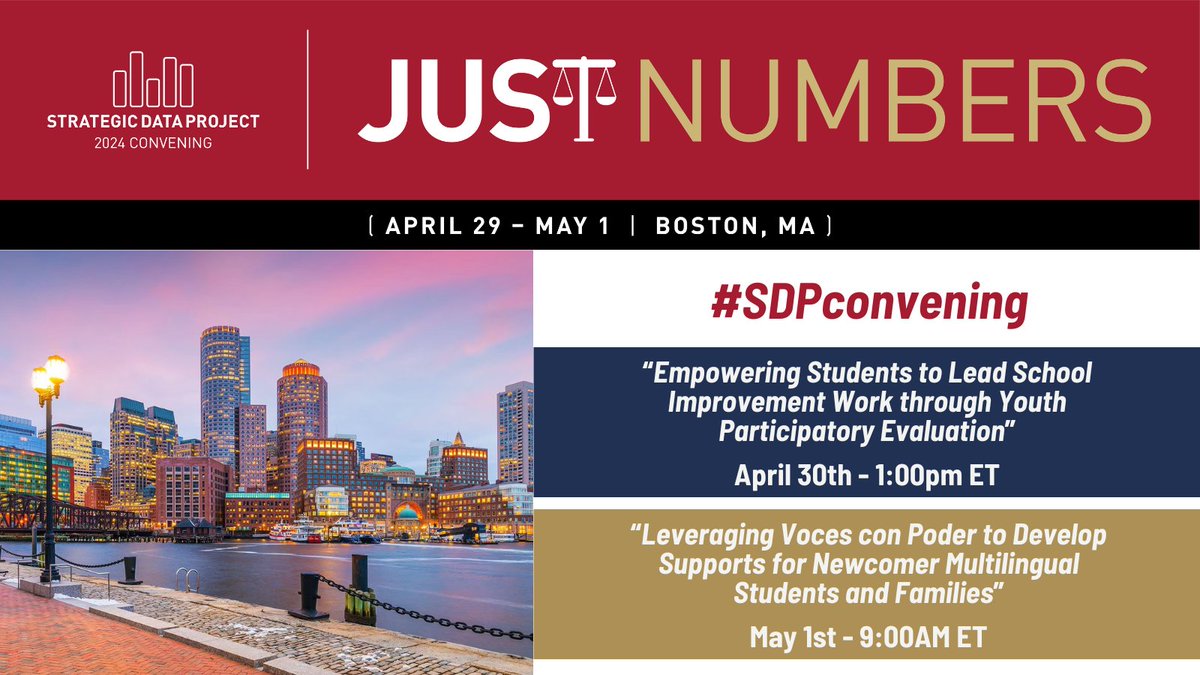 Exciting news! Proving Ground Acting Director, Amber Humm Patnode, will present at the 2024 #SDPConvening in Boston. These sessions will focus on student & family engagement in improvement efforts.