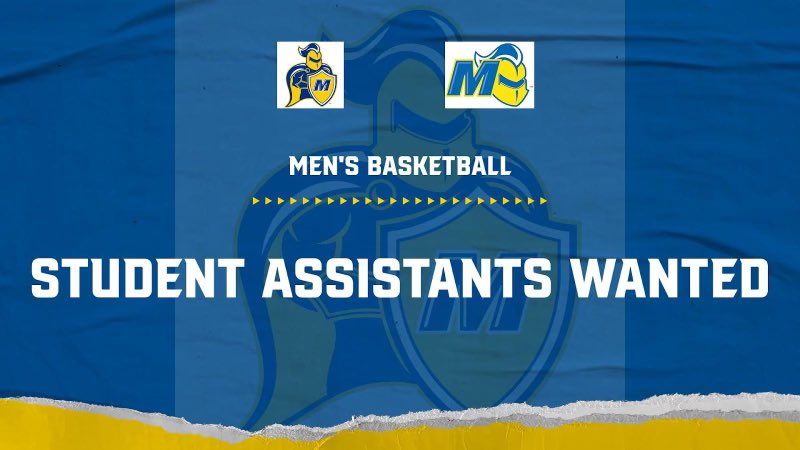 Madonna Univeristy Men’s Basketball is accepting applications for student assistant positions! - Future coaches wanted - Scholarships available - Assist with practice / film / game day Contact nemenhiser@madonna.edu