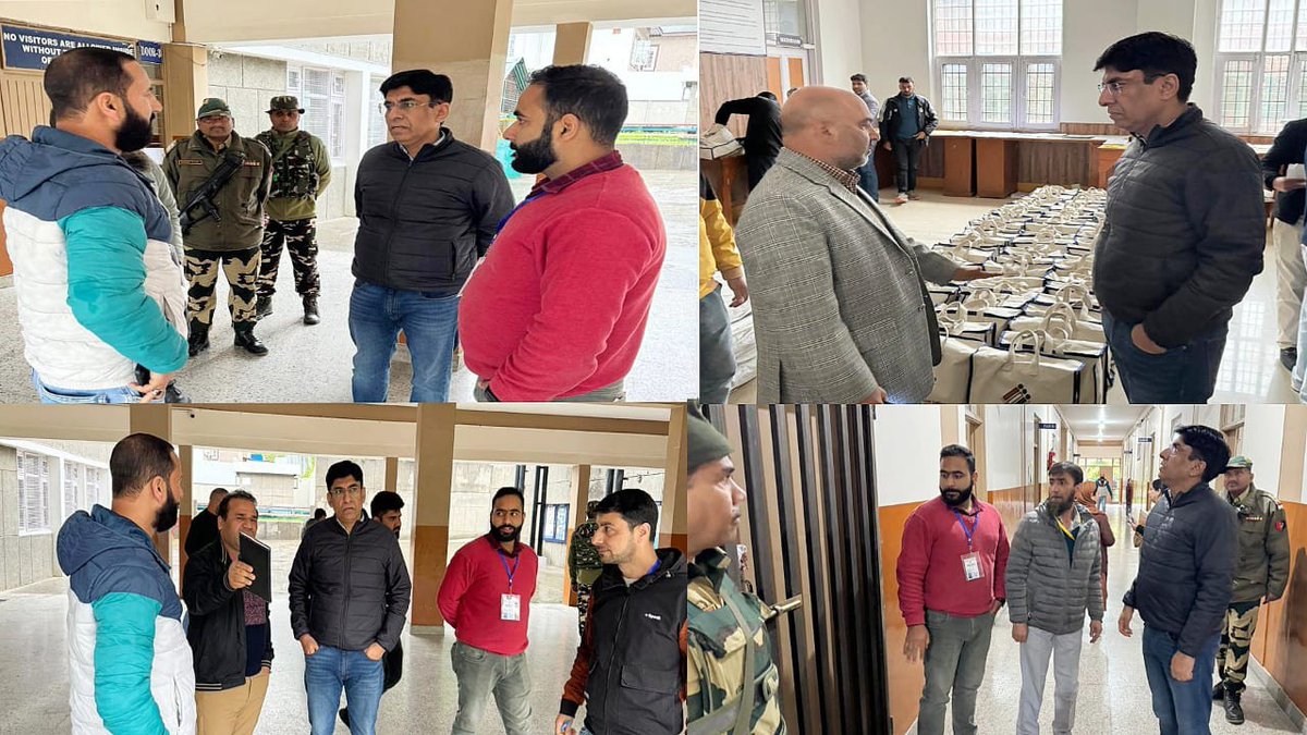 Lok Sabha Elections-2024 General Observer for 02-Srinagar Parliamentary Constituency (PC), Mukul Kumar today visited various Distributions and Collection Centres established for smooth conduct of the General Election to Lok Sabha-2024. The General Observer inspected Distribution