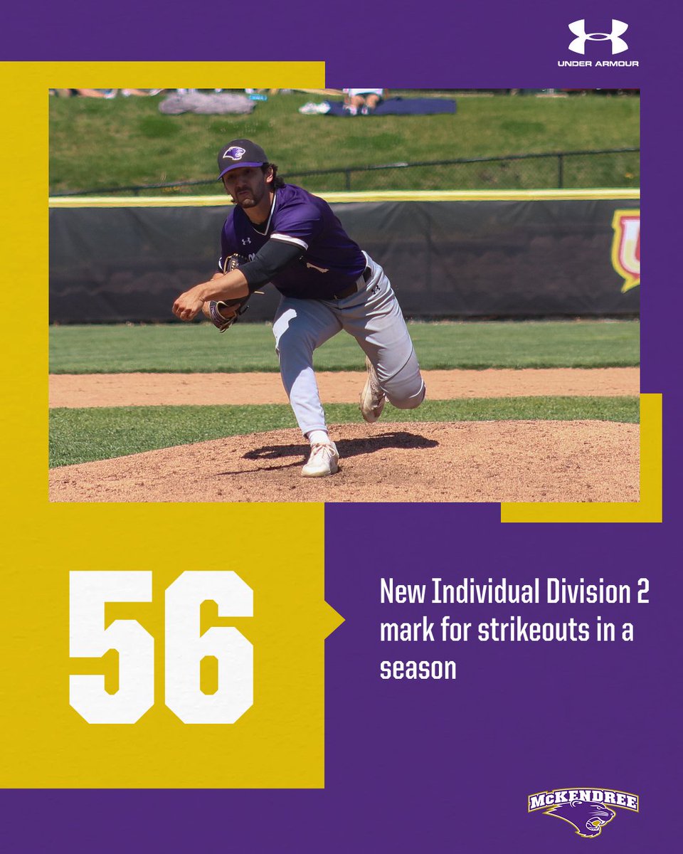 ⚾ <a href="/McKendree_BSBL/">McKendree University Baseball</a> broke not 1️⃣, but 3️⃣ NCAA era single season marks in the past week!🐾

#GLVCbase #BearcatsUnleashed