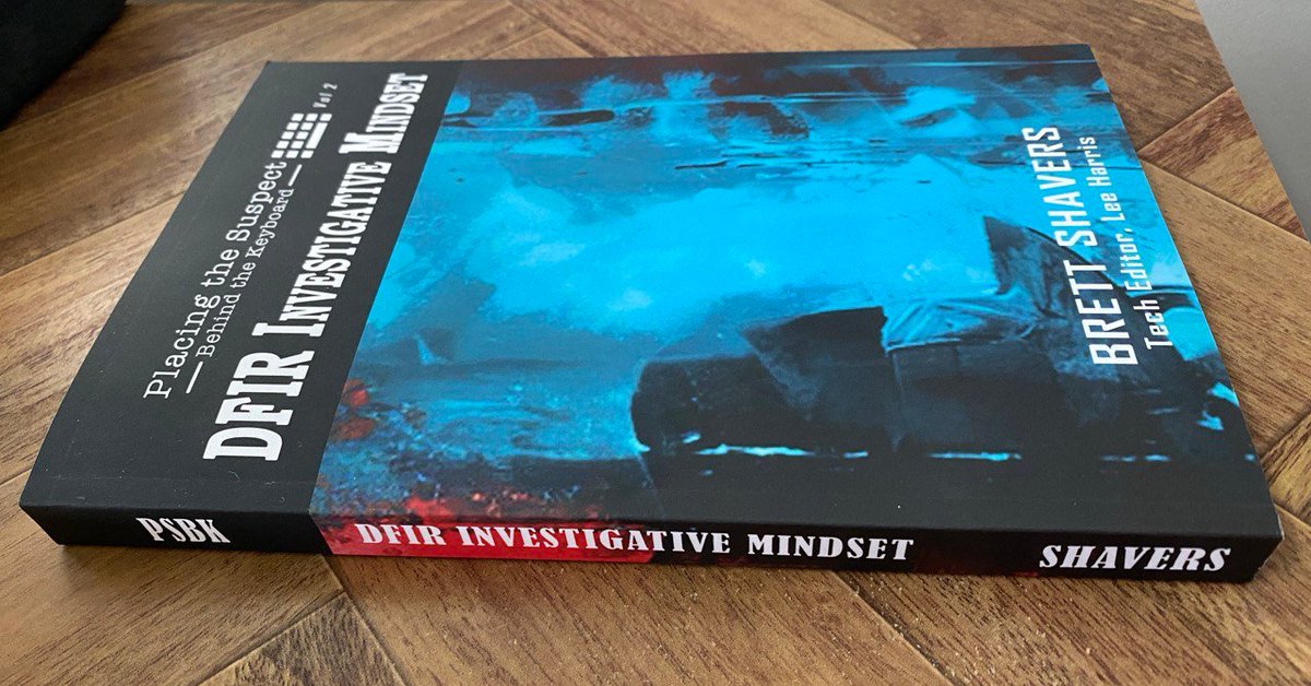 On a DFIR Investigative Mindset: * If you want academic studies, buy a textbook. * If you want theories, take a college class. * If you want random info, watch YouTube. But if you want practical and actionable knowledge, engage with this book. amzn.to/3UCvRct #DFIR