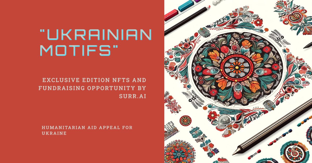 🎨 Explore SurR.Ai's '#Ukrainian Motifs' Digital Collectibles! Traditional designs blend with digital art, aiding #Ukraine with each #NFT sale. Help us support this cause in any way you can! bit.ly/4aV7jBc

🇺🇦 #ArtForUkraine #NFTsForACause #KillerWhalesTV