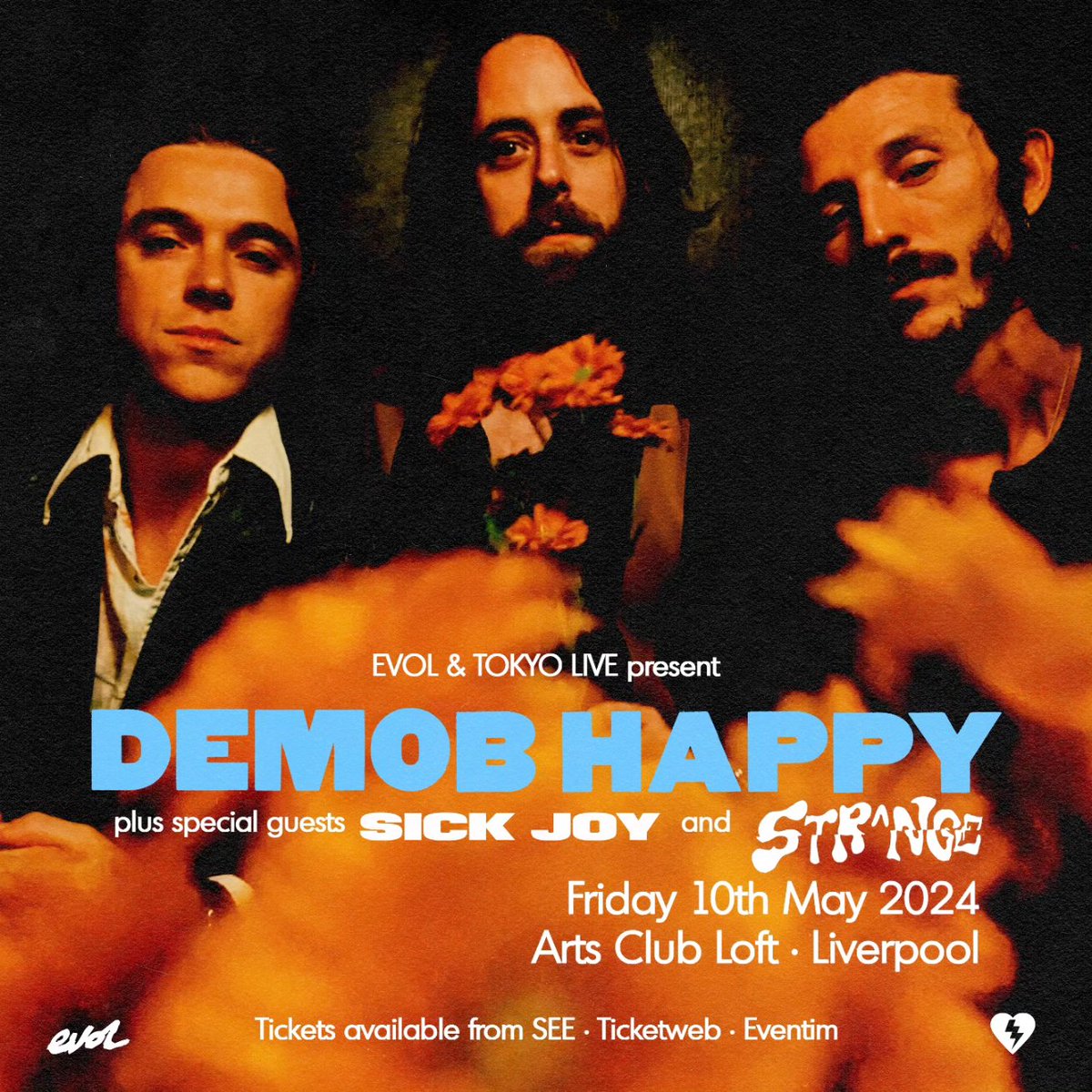 𝐂𝐎𝐌𝐈𝐍𝐆 𝐔𝐏 Blisteringly magnificent rock 'n' rollers @DemobHappy hit @artsclublpool Loft, Friday May 10th with special guests @sickjoyband and @band_strange. Get amongst it for this one!! Tickets: seetickets.com/event/demob-ha… 📸 @LucyMcLachlan_ last time out in Liverpool