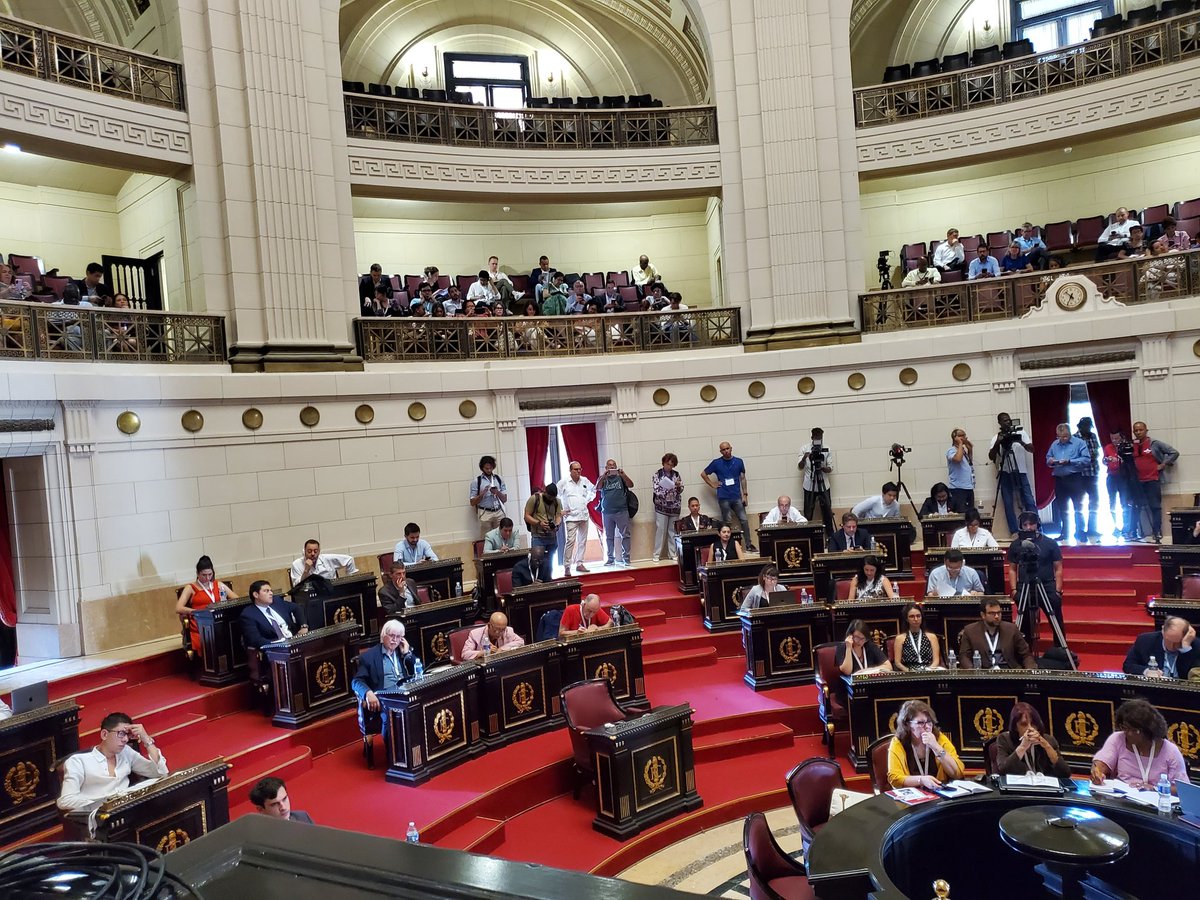 Asistí a inauguración del Congreso por 50 Aniversario del Nuevo Orden Económico Internacional. A 50 años de la aprobación por @ONU_es de resolución para establecer un Nuevo Orden Económico Internacional, las condiciones descritas entonces, lejos de mitigarse, han empeorado.