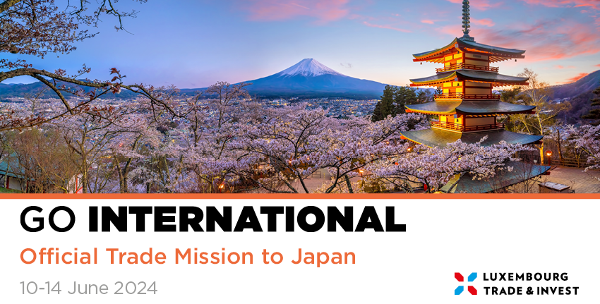 #GoInternational
📌 𝙎𝘼𝙑𝙀 𝙏𝙃𝙀 𝘿𝘼𝙏𝙀 ! The @ccluxembourg will organise an official trade mission to Tokyo from 10 - 14 June 2024. This mission will focus on the sectors of Space, HealthTech, Cybersecurity and AI. 

Registration & Programme here 👉 ccluxembourg.cc/49WrCx1