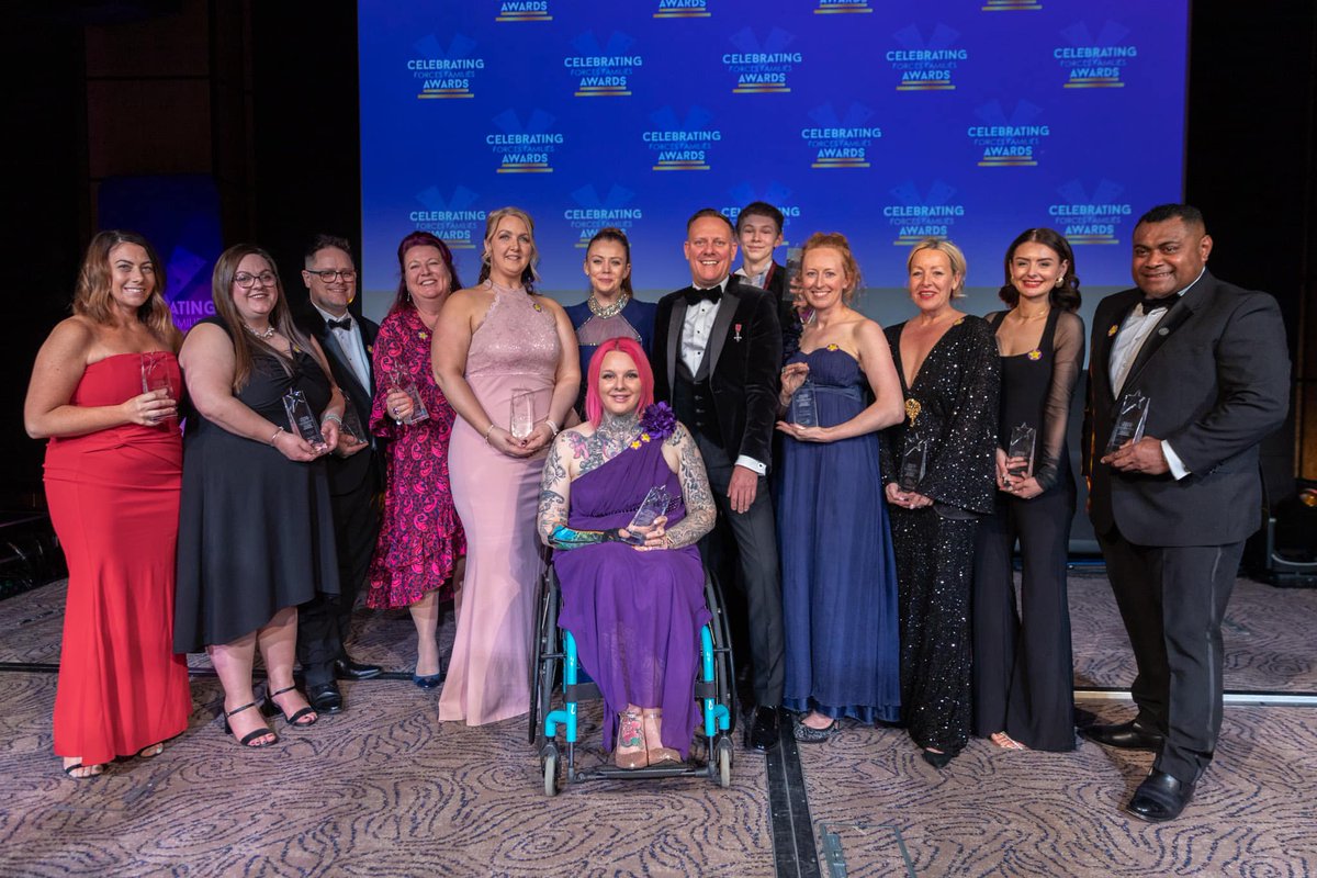 Celebrating Forces Families Awards What an incredible night of celebration held on Fri 26 April A night full of laughter, tears and inspirational stories from the armed forces community Thank you so much for coming or watching via the live stream #CFFAwards2024