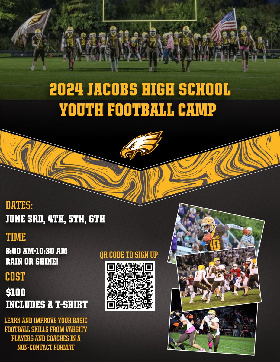 Jr.Eagles Football LITH/Algonquin (@lithjreagles) on Twitter photo Please get your son or daughter registered for the Jacobs football camp run by Coach <a href="/Wr86Zimm/">Coach Zim</a> , his staff, and players. You will not find a better camp around to build skills and have fun this summer. <a href="/HDJacobsFBall/">JacobsFootball</a> <a href="/HDJ_Athletics/">Jacobs Athletics</a> Please get your son or daughter registered for the Jacobs football camp run by Coach <a href="/Wr86Zimm/">Coach Zim</a> , his staff, and players. You will not find a better camp around to build skills and have fun this summer. <a href="/HDJacobsFBall/">JacobsFootball</a> <a href="/HDJ_Athletics/">Jacobs Athletics</a>