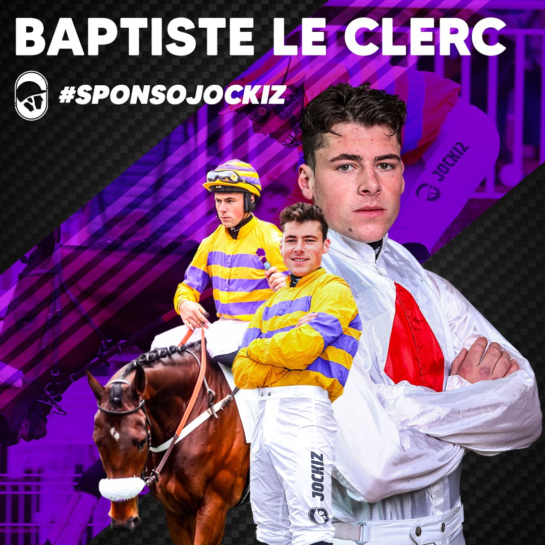 Bienvenue à @baptiste_clerc 1er jockey à rejoindre la team #SponsoJockiz 🔥
Baptiste portera cette année les breeches #Jockiz sur les hippodromes de France. Une grande fierté de compter parmi nous un des grands espoirs de l’obstacle !