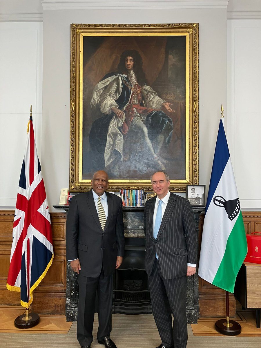 Delighted to meet with His Majesty King Letsie III and hear about Lesotho's renewable energy plans. An excellent discussion on 🇬🇧 - 🇱🇸 trade and investment links.
