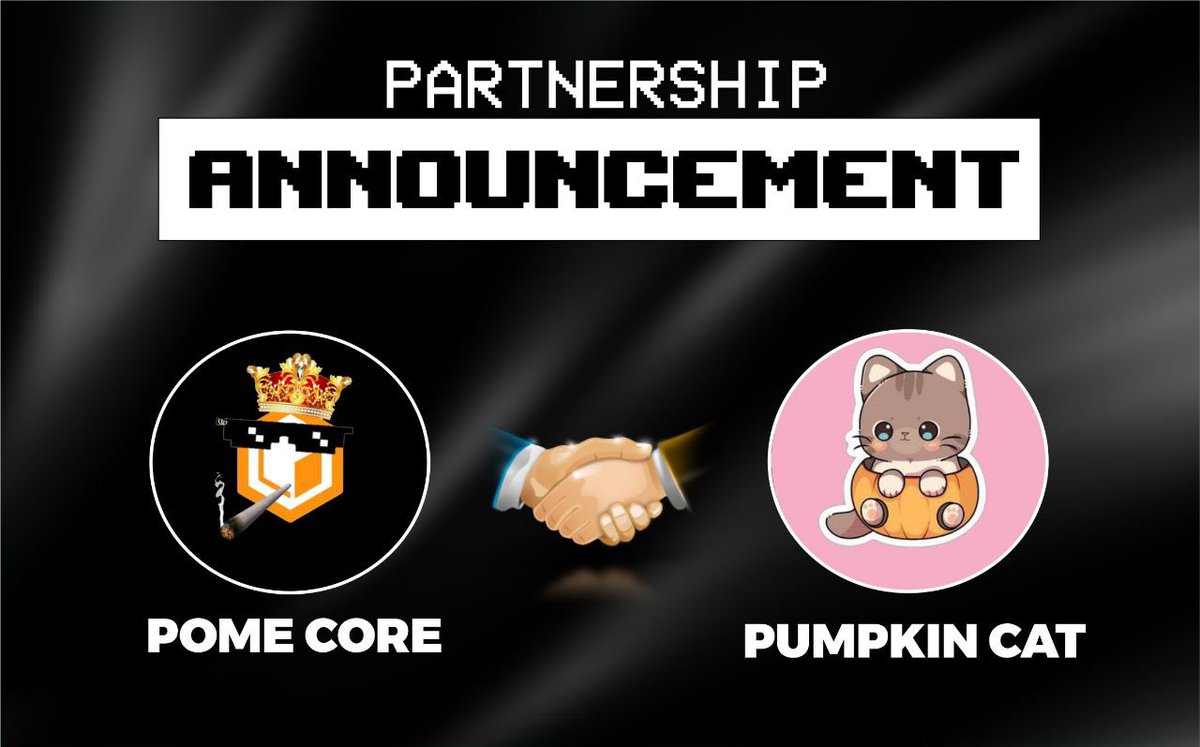 Exciting news! 🎉 #POME is now officially partnered with @PumpkinsCat $PUMP Together, we're geared up to bring even more success and Lambo dreams to everyone.

Let's give a warm welcome to our new partners! 🚀 #crypto #partnership

#POME #PUMP.