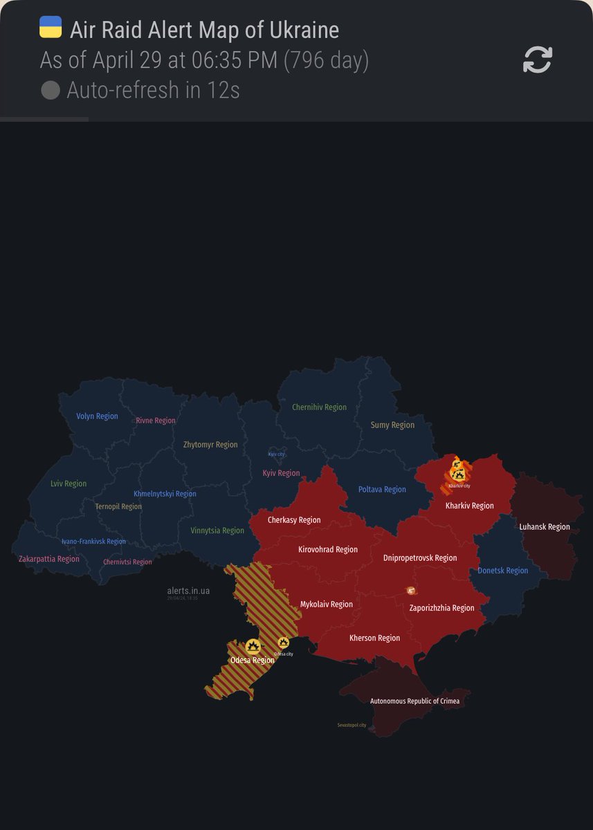 Una fortissima esplosione é stata avvertita qualche minuto fa a Odesa. Le informazioni sono confuse si parla di un 🚀🇷🇺che ha colpito sulla zona sud della città altre informazioni parlano dell’abbattimento del 🚀in quella zona. C’è grande preoccupazione e paura tra la popolazione