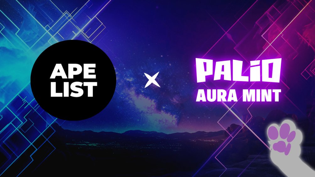 The day is almost here. @PalioAI Aura mint commences on April 30th at 4:00 UTC! The Ape List can't wait to participate in this one!