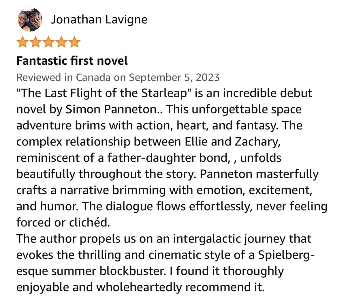 Dive into a thrilling, insane, heartbreaking, awe-inspiring science-fiction / fantasy adventure today with The Last flight Of The Starleap. Featuring killer robots, deranged bounty hunters, an infinity dress, a deadly band of thieves, space pirates & more! amazon.com/Starleaps-Last…