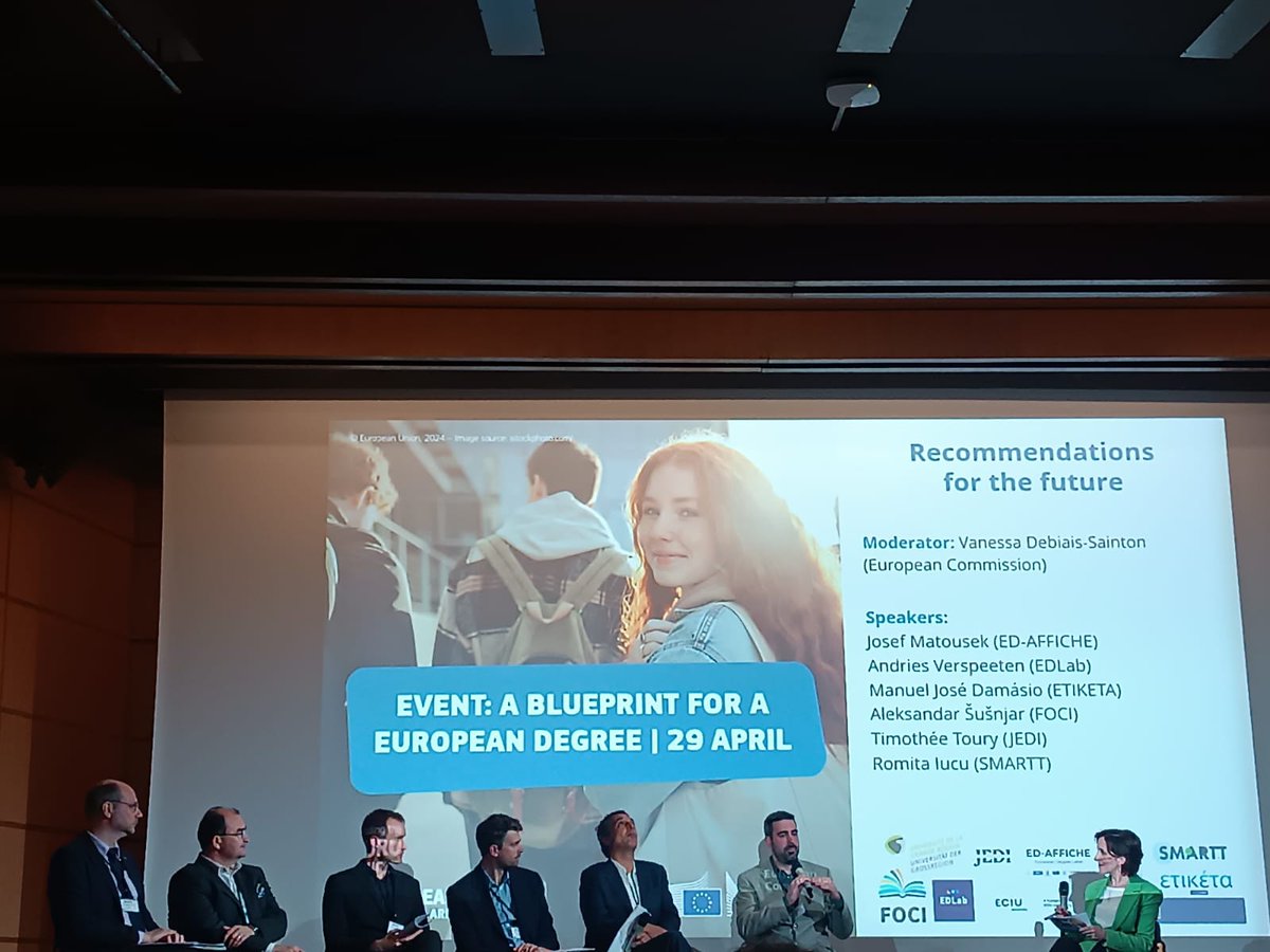 'The future is already almost behind us and we have to stop finding problems. In engineering, the future is being written without Europe; we can't accept that' Tim Toury, Sec-Gen of @EuropUnivTech in @civis_eu event about pilot projects #JEDI #STYX #EuropeanDegree