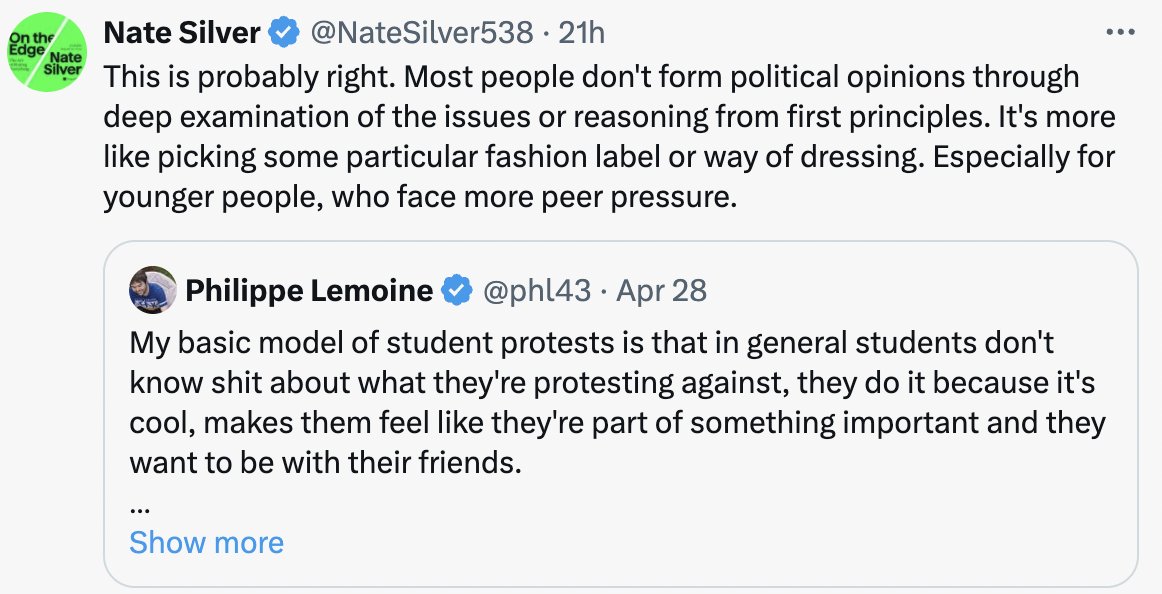 This is what all the Very Serious People said about protests against the Iraq War. Guess who history has proved right.