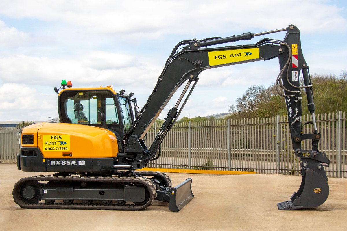 Look at our brand new Hyundai HX85A compact excavator which has just arrived & ready to go out and support your site activities. This is another major investment in new technology to ensure we are able to meet customer demand with innovative machines providing reliable support.