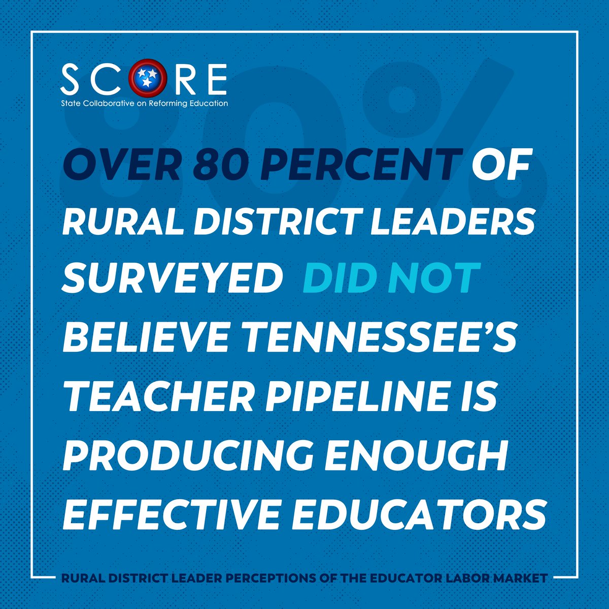 Rural districts play a large role in TN's education landscape. Our new report reveals challenges rural district leaders face as they recruit and retain educators & provides new data to build evidence-based supports for TN's educator labor market. tnscore.org/resources/stre…