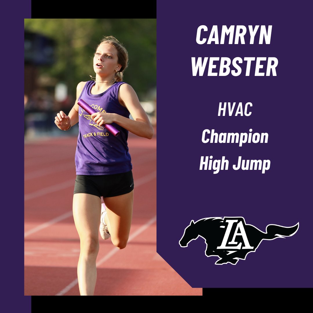 LAMS_Athletics's tweet image. HVAC Track and Field Championship Results
Lanah Lucas
1st-100m, 200m, 400m
Blane Batt
1st-800m
Camryn Webster
1st-High Jump
Mariah Dawson
2nd-100m, 3rd-200m
Camryn Webster
2nd-Long Jump
A. Eschenburg, C. Henry, L. Robinson, J. Spencer
3rd-4x200
