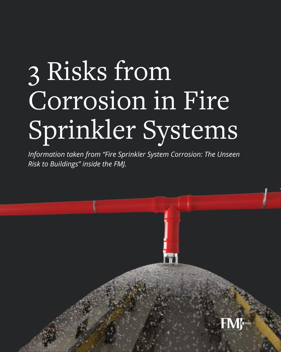 What happens inside fire sprinkler pipes while they lie dormant? Corrosion continuously degrades sprinkler piping. Learn more about the unseen risk to buildings from fire sprinkler system corrosion: bit.ly/4c4WkGx