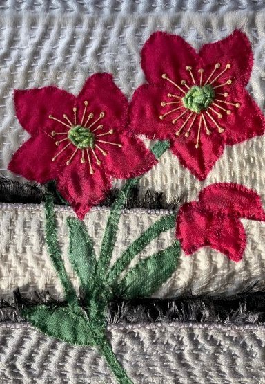 “The Seasons” exhibition by local textile art group Connected Threads opens on Tue 30 Apr at the Museum. The group's aim is to promote stitch as a way to relax, make friends, improve wellbeing and sharing ideas, which they do through monthly meetings and workshops @nantwichnews