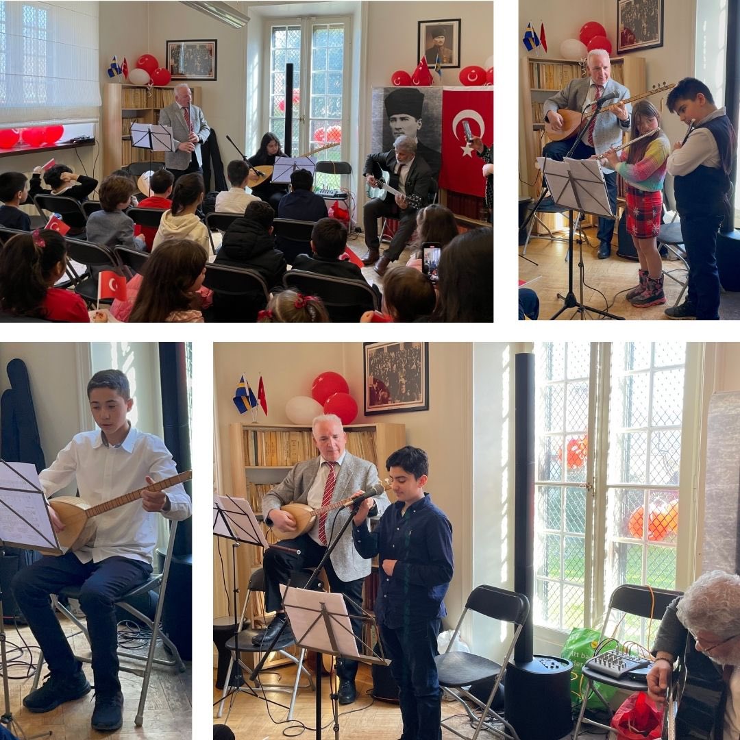 23 Nisan Ulusal Egemenlik ve Çocuk Bayramımızı Büyükelçiliğimizde çocuklarla kutladık.

Had a joyous celebration with children on the occasion of National Sovereignty and Children’s Day.

#23NisanUlusalEgemenlikveÇocukBayramı