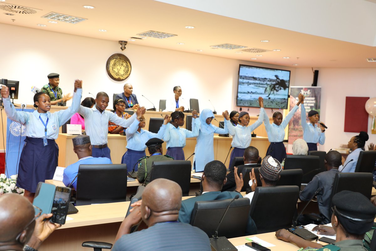 Today at the UN House - #BeWildForNature, wild life sensitization and awareness competition award ceremony for creativity on conservation of our biodiversity organised by @UNODC_Nigeria with 
support from the Federal ministry of Environment and the German Cooperation.