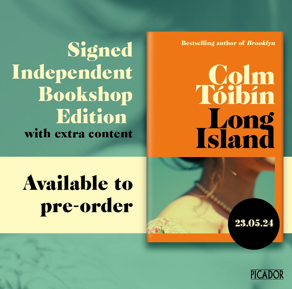 Out next month - the long-awaited sequel to Brooklyn... Pre-order the #SIGNED #indie #bookshop edition of Long Island by Colm Tóibín ⬇️ foxlanebooks.co.uk/product-page/p…