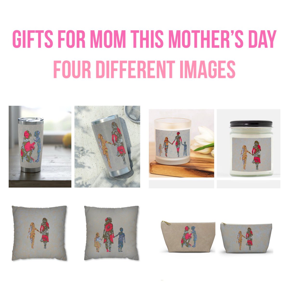 Collage artist inspired Mother’s Day gifts. Mom & me art on simple items that will surely make Moms heart melt. Smiletustudio.etsy.com or Shopify store 
#mothersday2024  #Mothers #mom #collageartist #whimsical #mothersdaygiftideas #momandme 
#MarvelousMommies