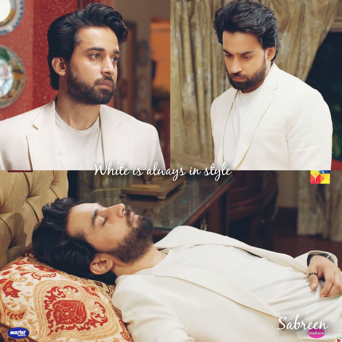 Bilal looks so good in white and suits him the most🫶shahmeer styling game on yesterday epi was🔥
#IshqMurshid 
#BilalAbbasKhan