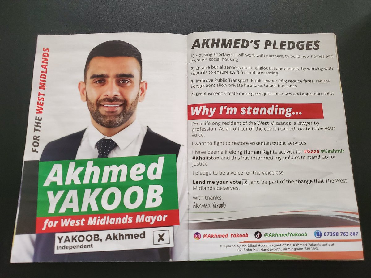 @ShabanaMahmood @RichParkerLab JUST SAY NO TO LABOUR! Vote @Akhmedyakoob1 the only credible independent candidate worth voting for! #gaza #kashmir #khalistan #akhmedyakoob #vote #independent #candidate #labour #tory #Birmingham #Coventry #Solihull
