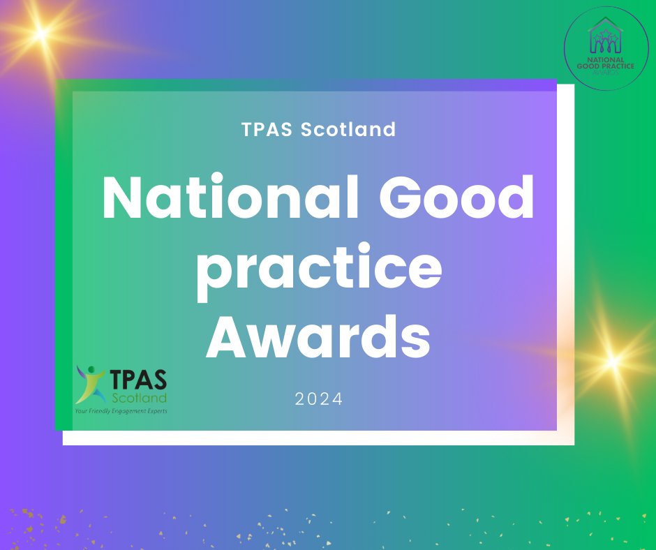 Due to the 6th of May being a holiday we have extended the deadline for entries to our NGP Awards. All entries must be in by the end of day on the Wednesday 8th May. tpasscotland.org.uk/national-good-… #TPASScotland