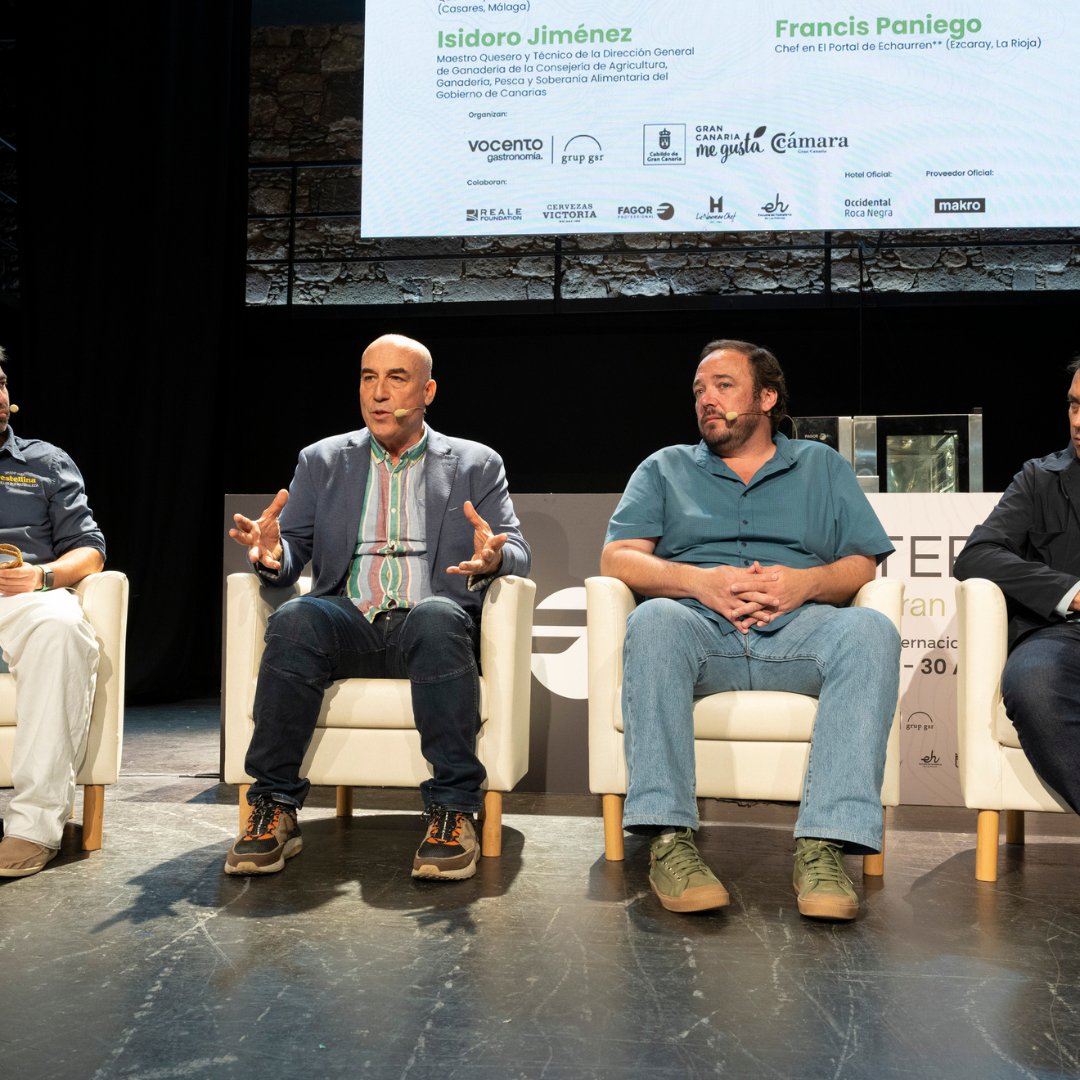 Cómo fortalecer la relación entre cocineros y productores rurales  Juan Ocaña - Quesero y Cabrero; Isidoro Jiménez - Maestro Quesero; Rodrigo Castelo - Taberna Ó Balcão; Francis Paniego -El Portal de Echaurren**  #terrae2024 @GranCanariaCab @CamaraGCanaria @grancanariamg