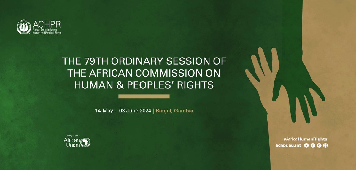 Back from the dynamic discussions at the #ACHPRJointSMForum2024 the @achpr_cadhp is now gearing up for its 79th Ordinary Session! 🗓️14 May – 3rd June 2024 Don't miss out—register your interest to participate here: tinyurl.com/prnezx5e #ACHPR79OS